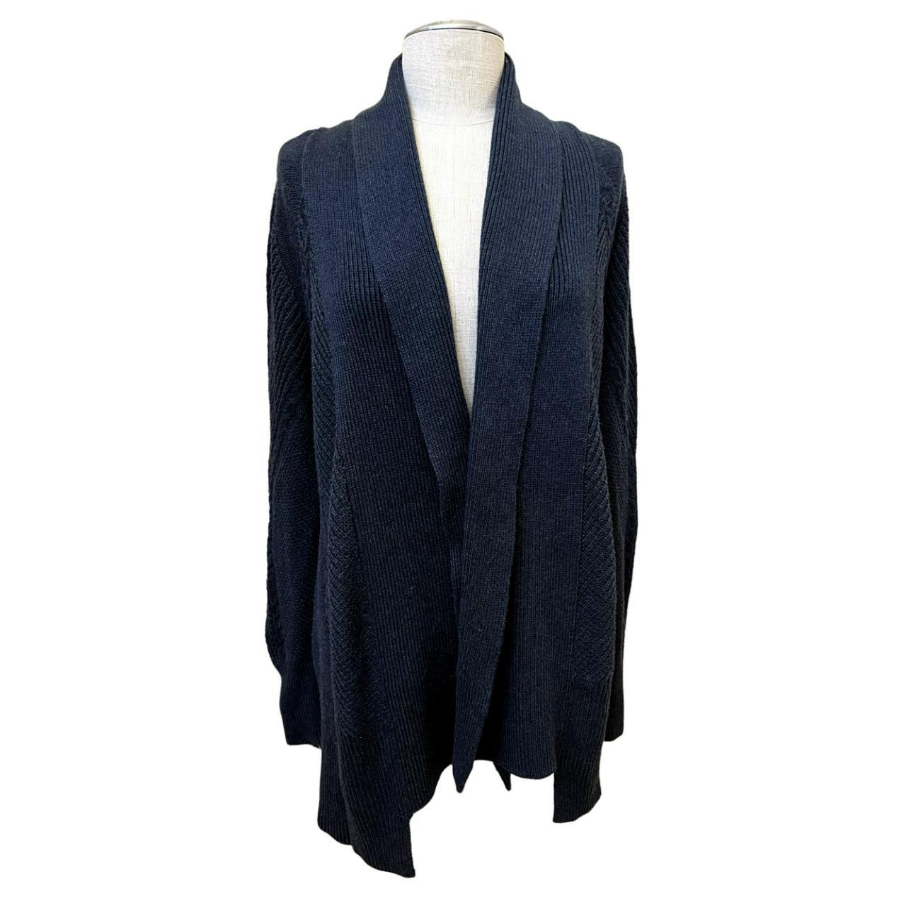 CABI women's open front long sleeved cardigan knit... - Depop