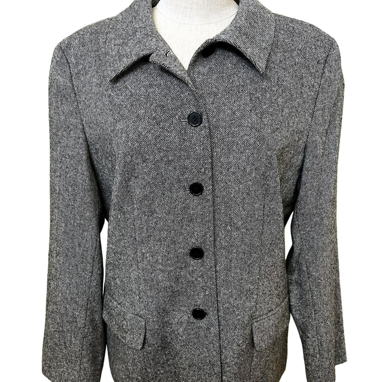 Talbots Women's Grey Coat Depop