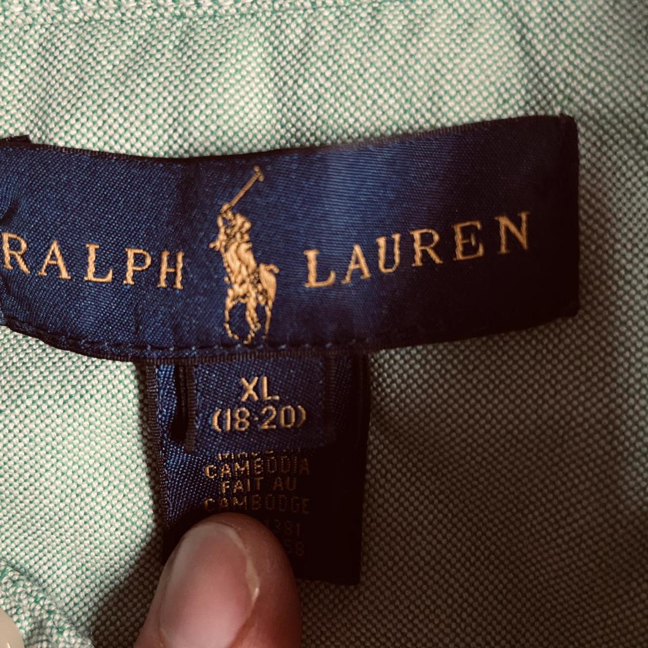 Polo Ralph Lauren mint green denim shirt very... Depop