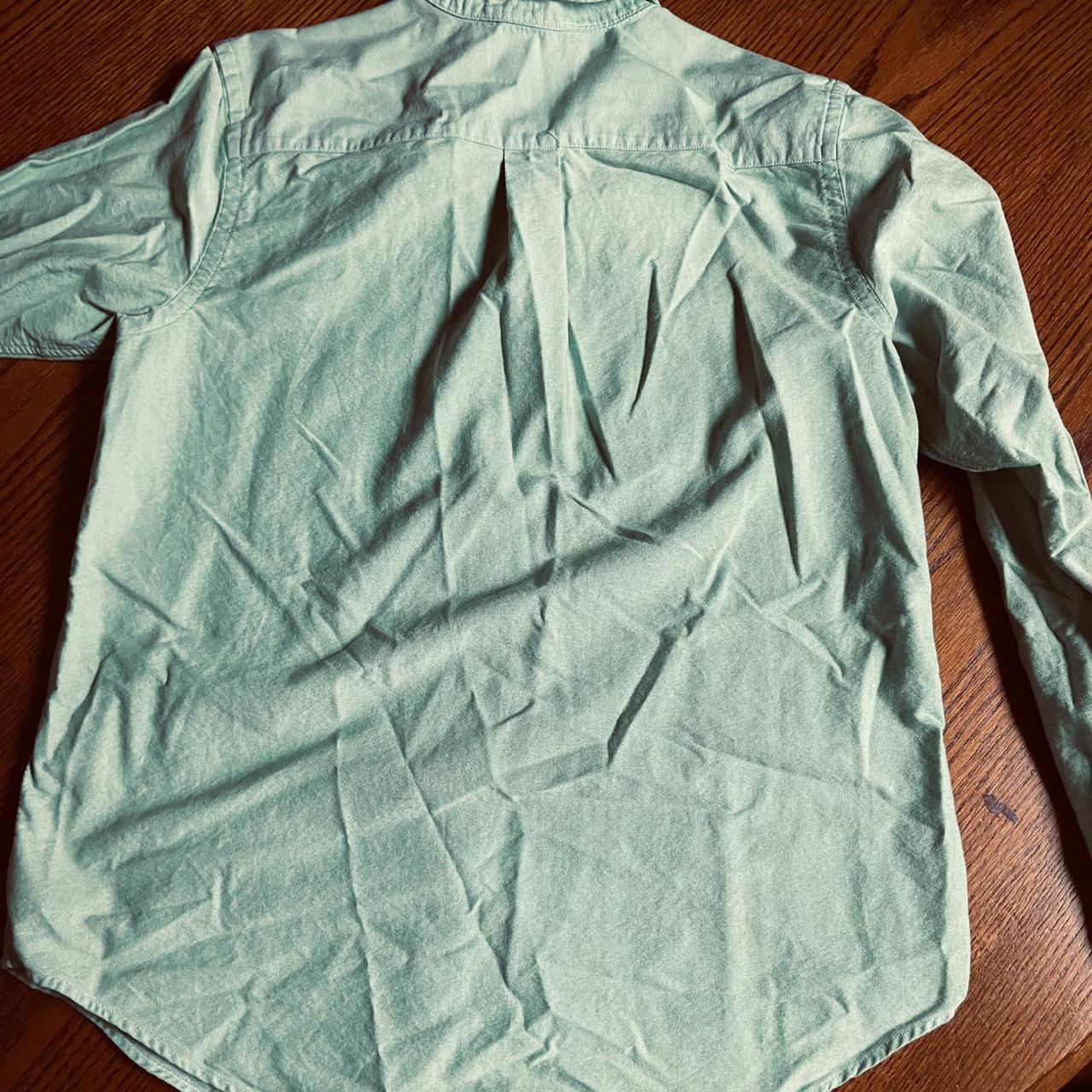 Polo Ralph Lauren mint green denim shirt very... Depop