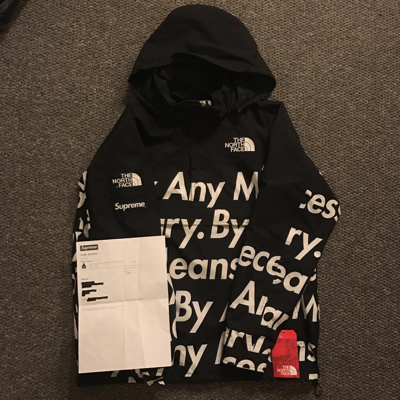 supreme x north face by any means necessary TGS A.A