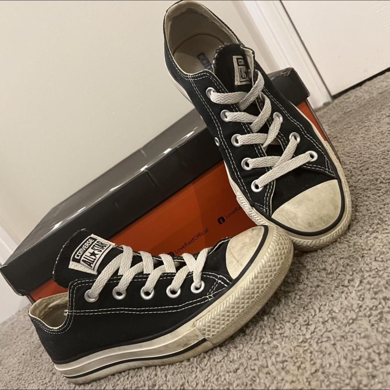 Converse Women's Black Trainers Depop