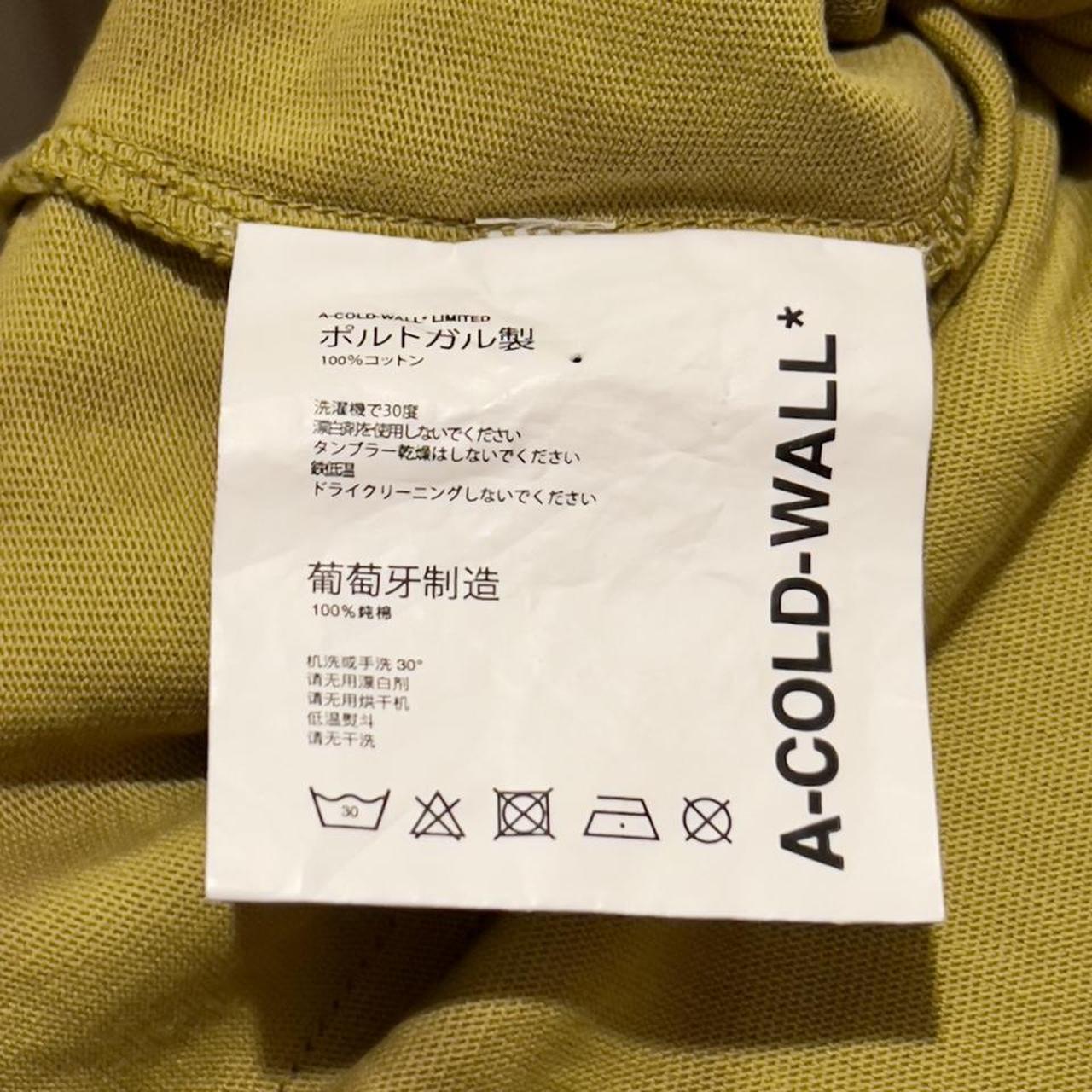 A-COLD-WALL Men's Yellow and Grey Shirt (4)