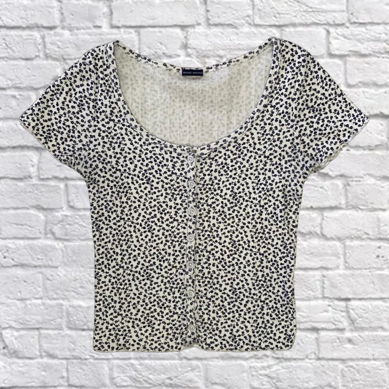 Brandy Melville Coquette Floral Zelly Top Super cute... Depop