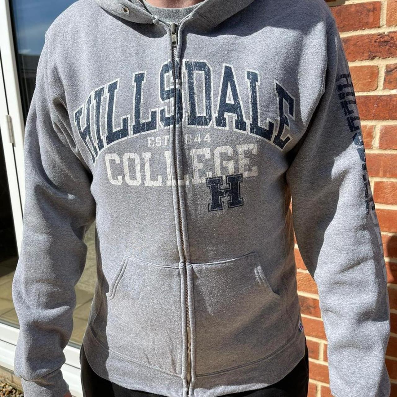 Vintage Russell Athletic Zip Up Hillsdale College... Depop