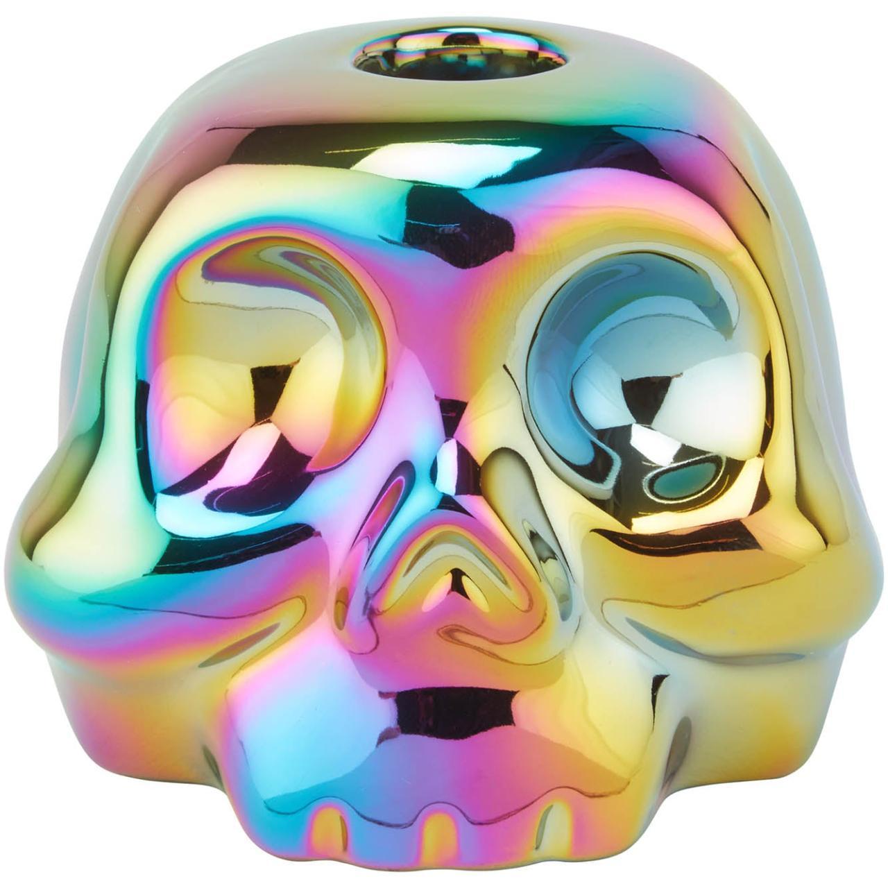 Rainbow skulls candle holder Can a crypt ever have... Depop