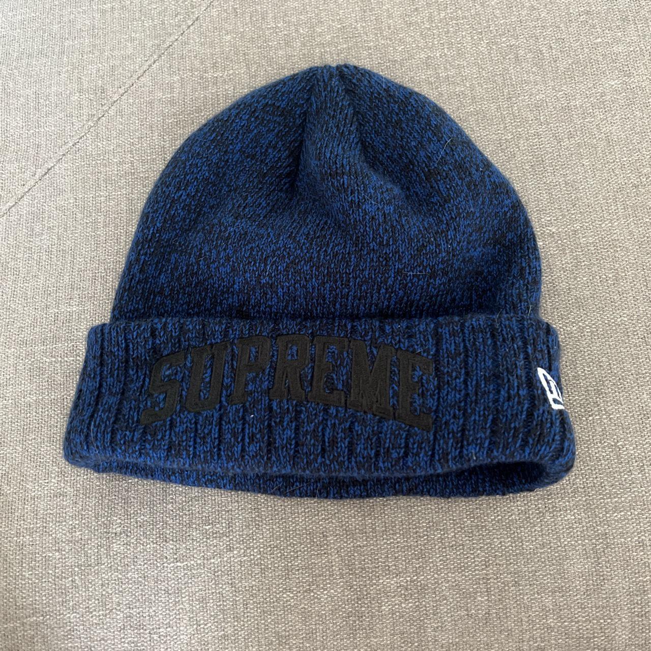 Supreme x New Era Beanie -Navy (FW18) ‼️Guaranteed... - Depop