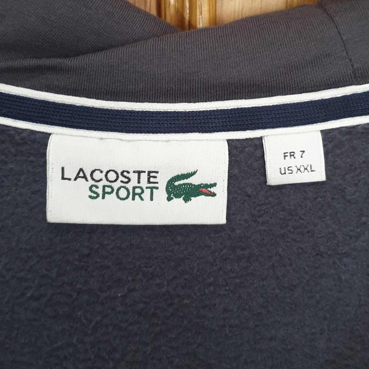 Men's Grey Lacoste Hoodie - Men's XXL/7 -... - Depop