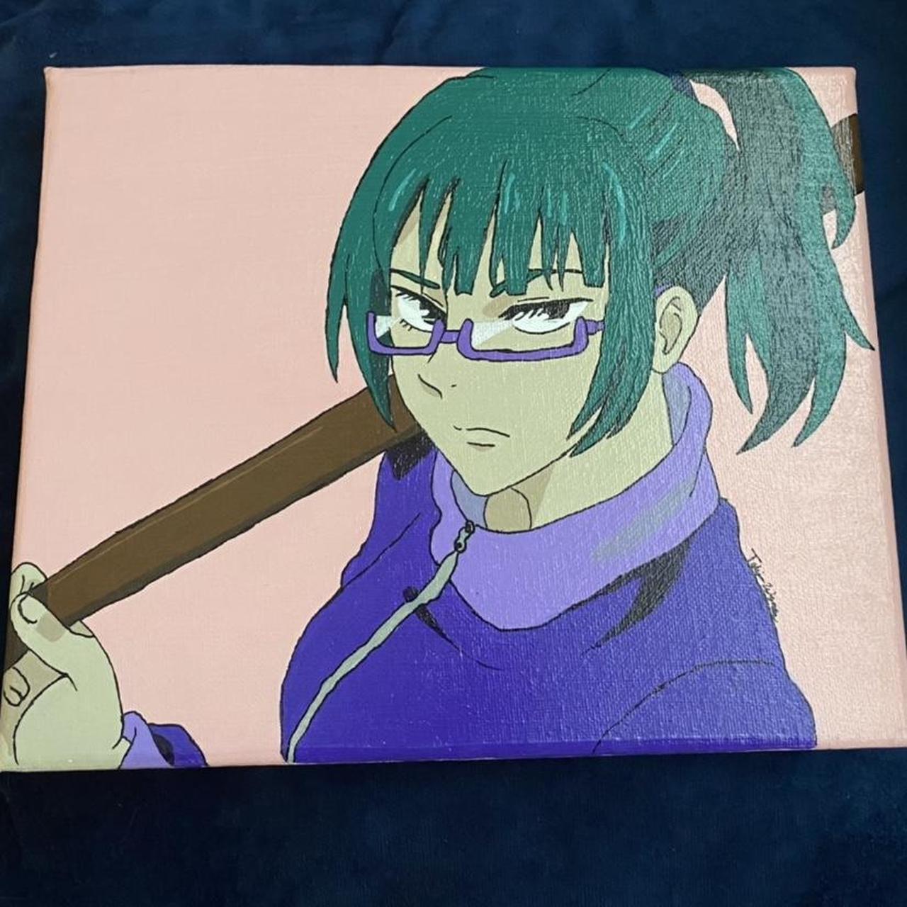 Maki Zen'in Acrylic painting Hand painted painting | Depop