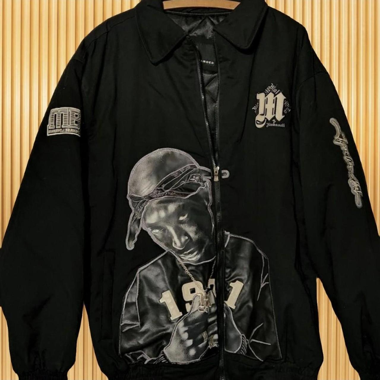 Authentic Makaveli Branded Tupac Coat Black Mens XL... - Depop