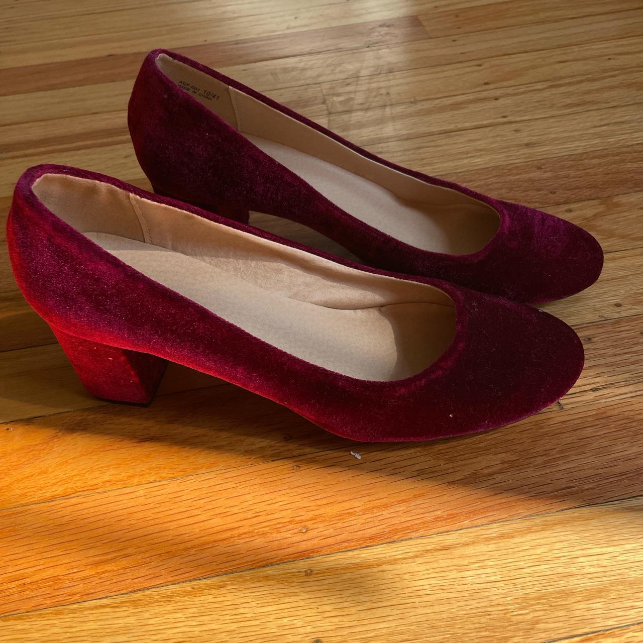 Product Image 2 - Ruby red velvet block heel