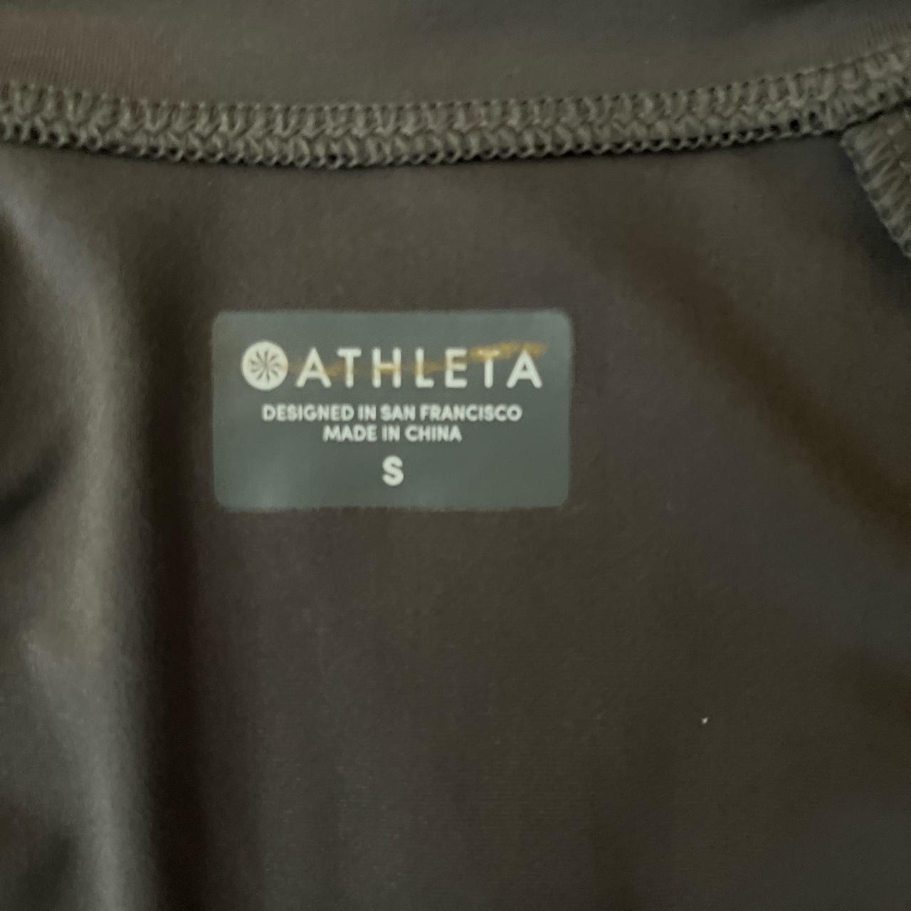 Grey Double Zipper Athleta Jacket! Thin And - Depop