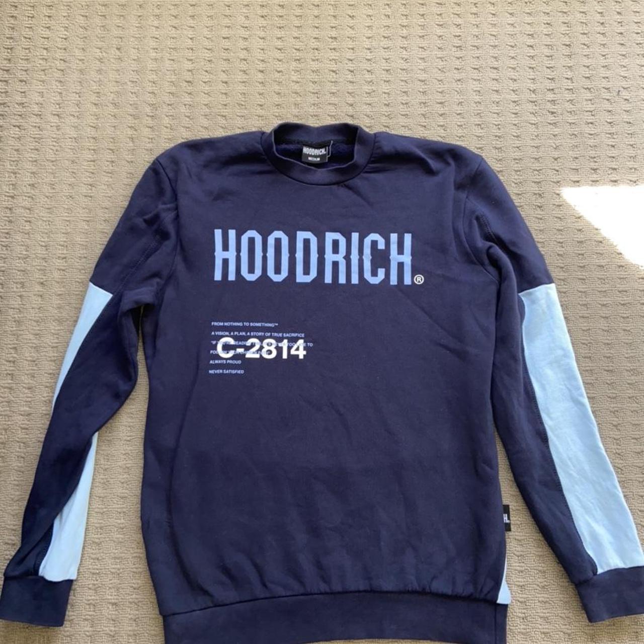 Hoodrich Crewneck Navy blue/Sky blue can sell with... - Depop