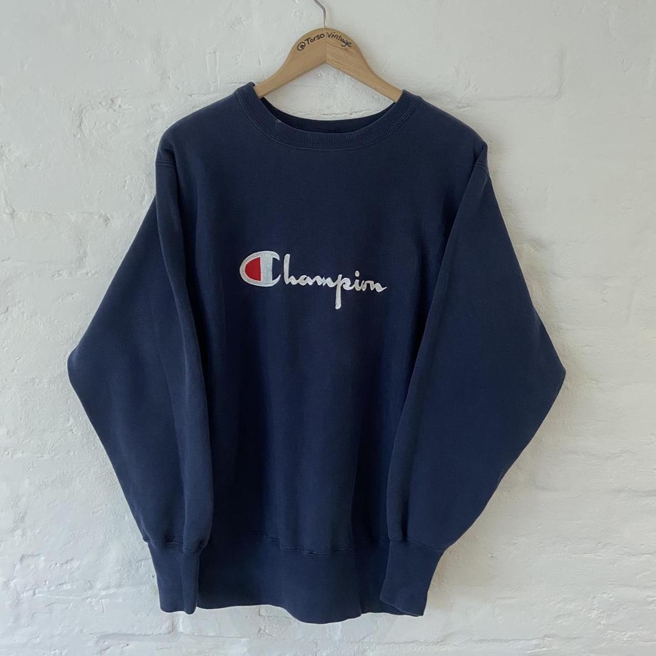 Vintage Champion sweatshirt 90s reverse weave... - Depop