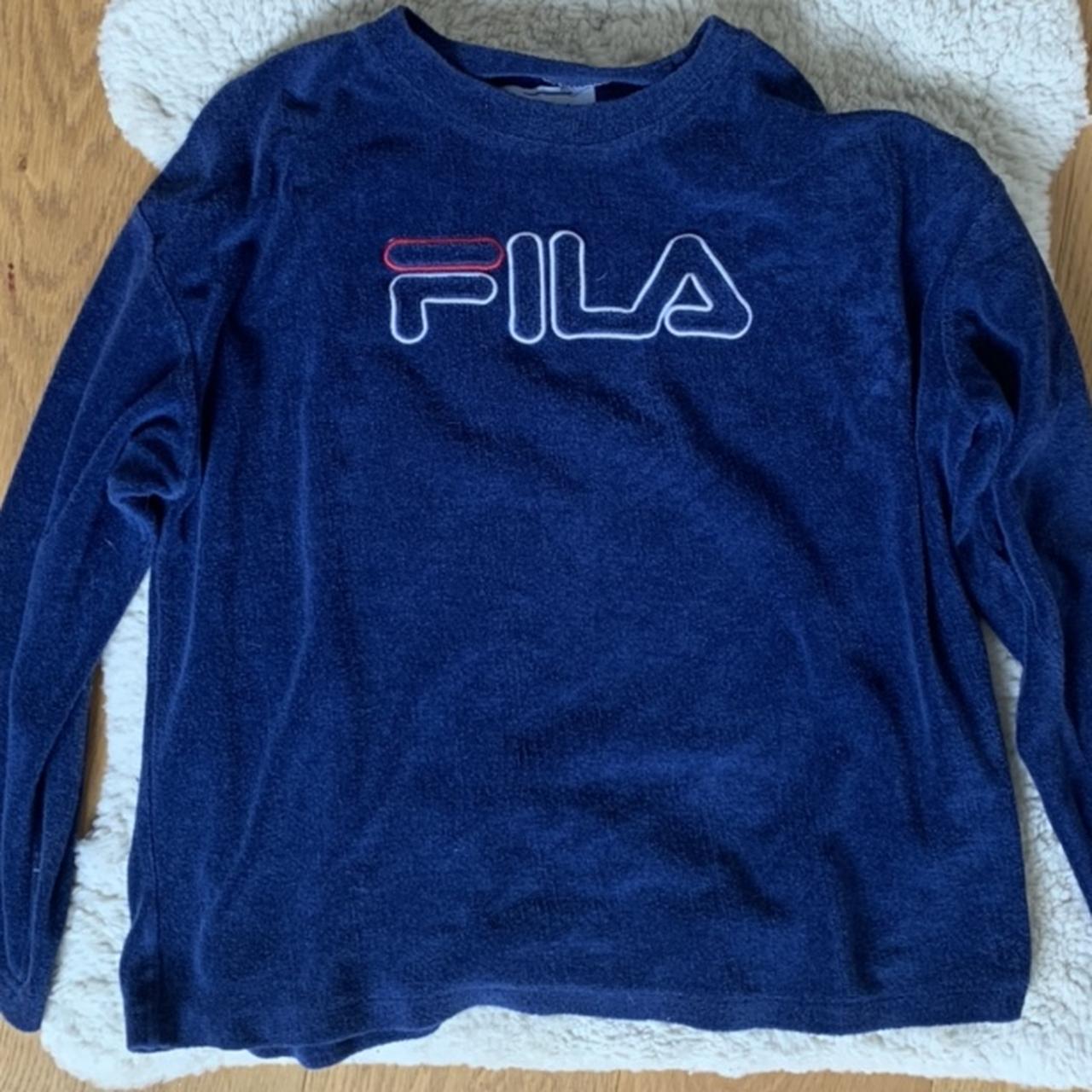 Fila - Astro Terry Cloth Polo - Men's Large - Retro - Depop