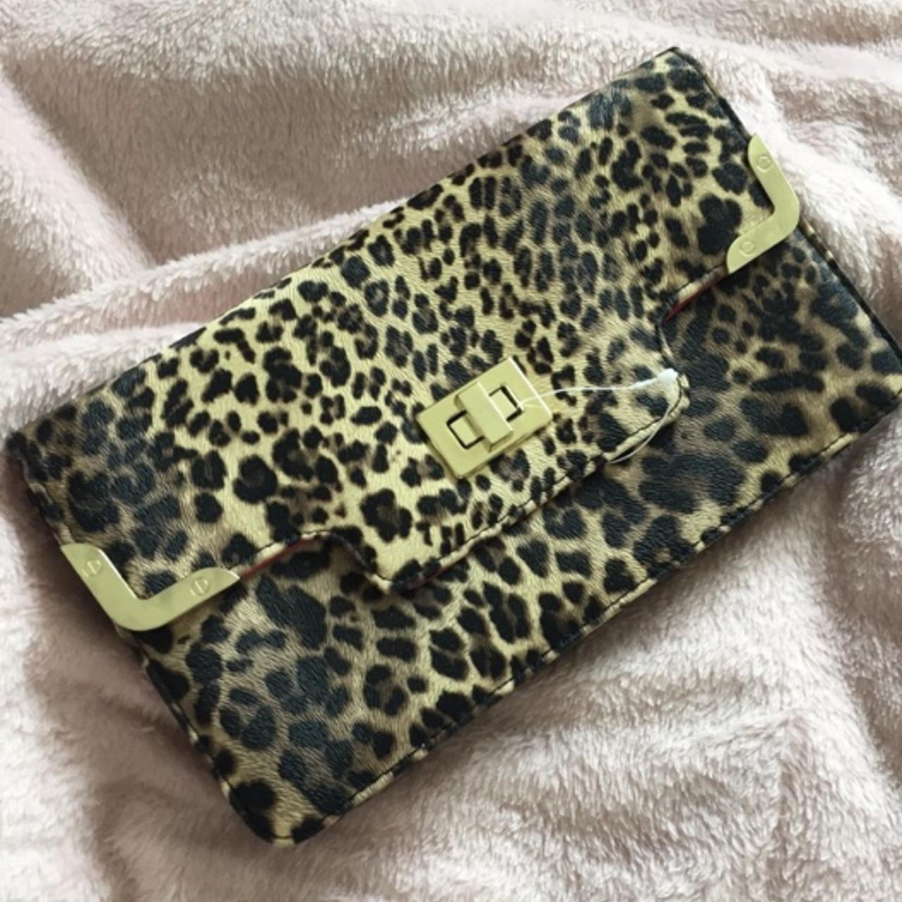 Leopard pouch outlet clutch