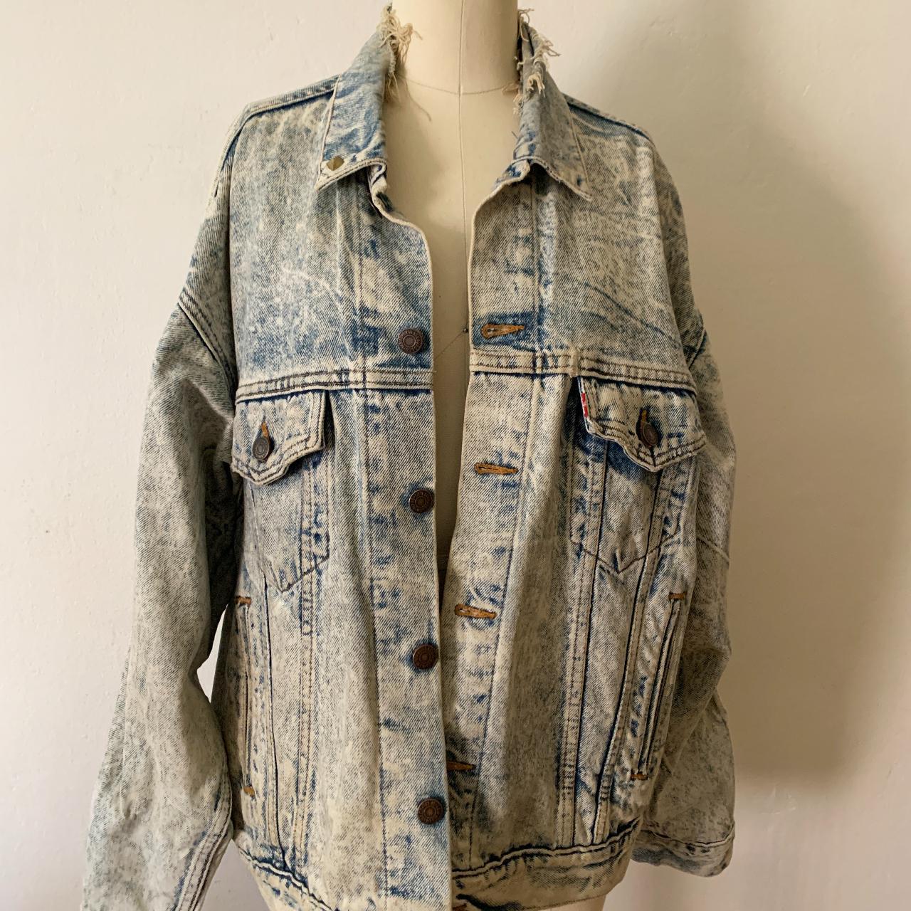 Vintage 80s Levi's Acid Wash Type III Denim...