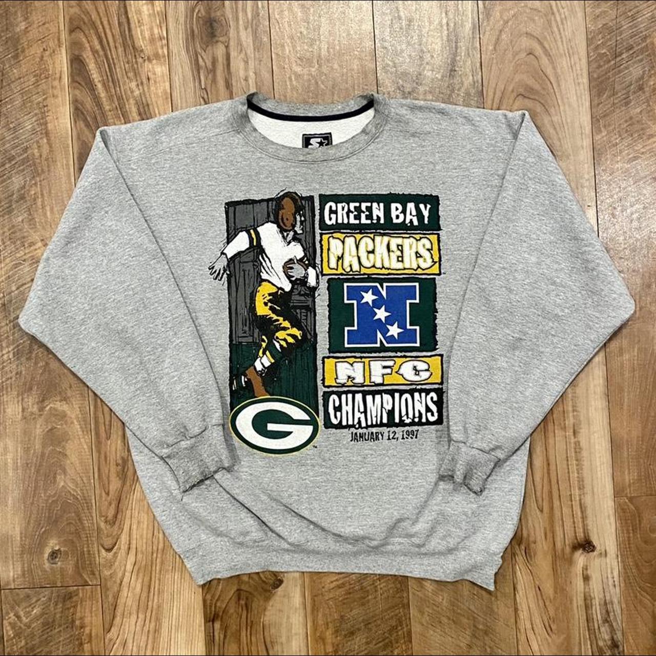 Vintage 90s Starter Green Bay Packers Hoodie. - Depop