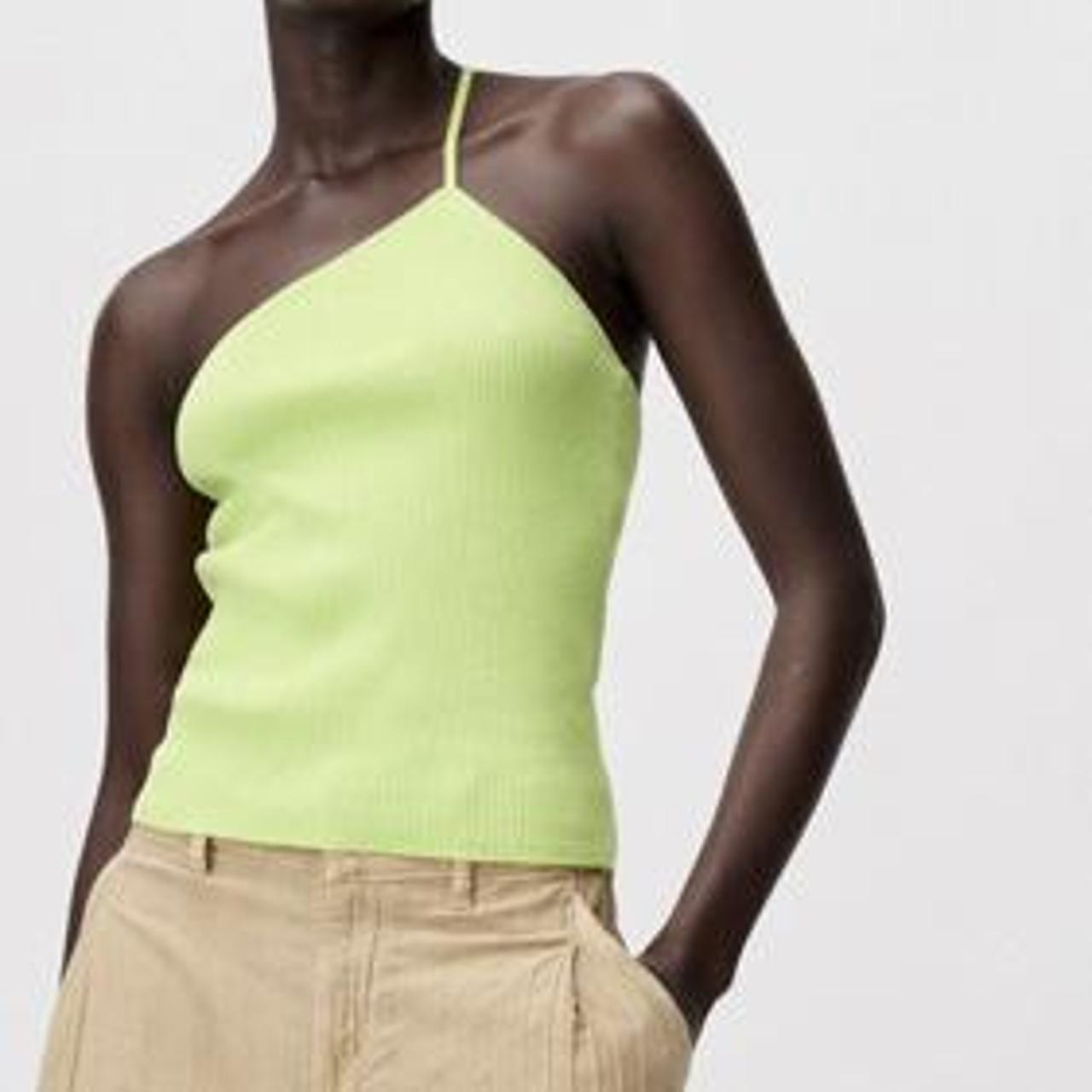 Lime green hotsell spaghetti strap top