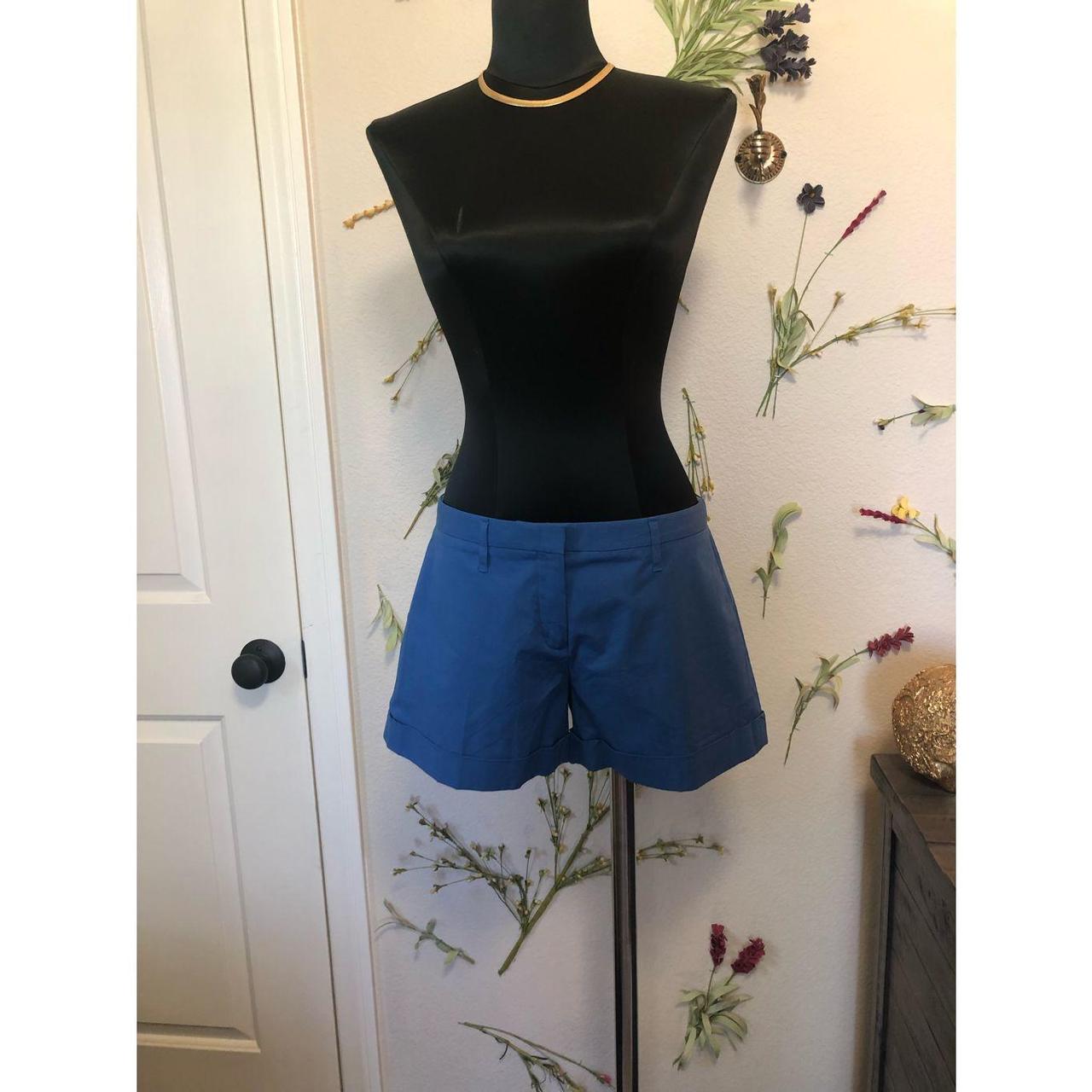 Theory Women's Blue Shorts | Depop