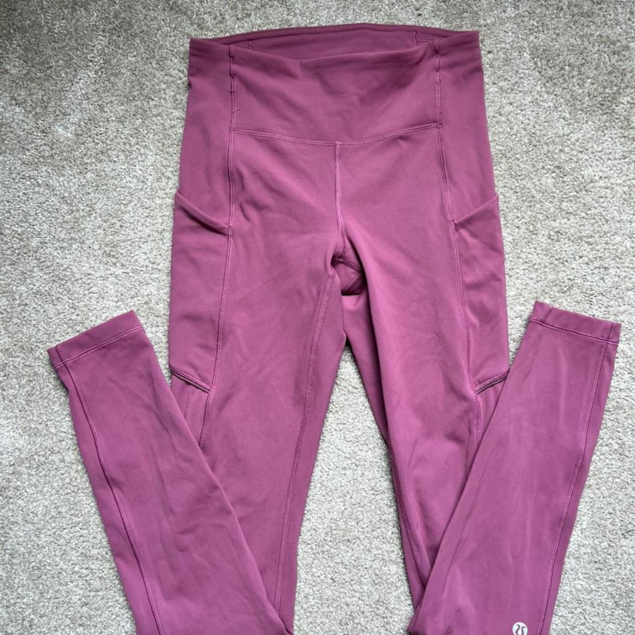 Pink lululemon leggings size 2 - Depop