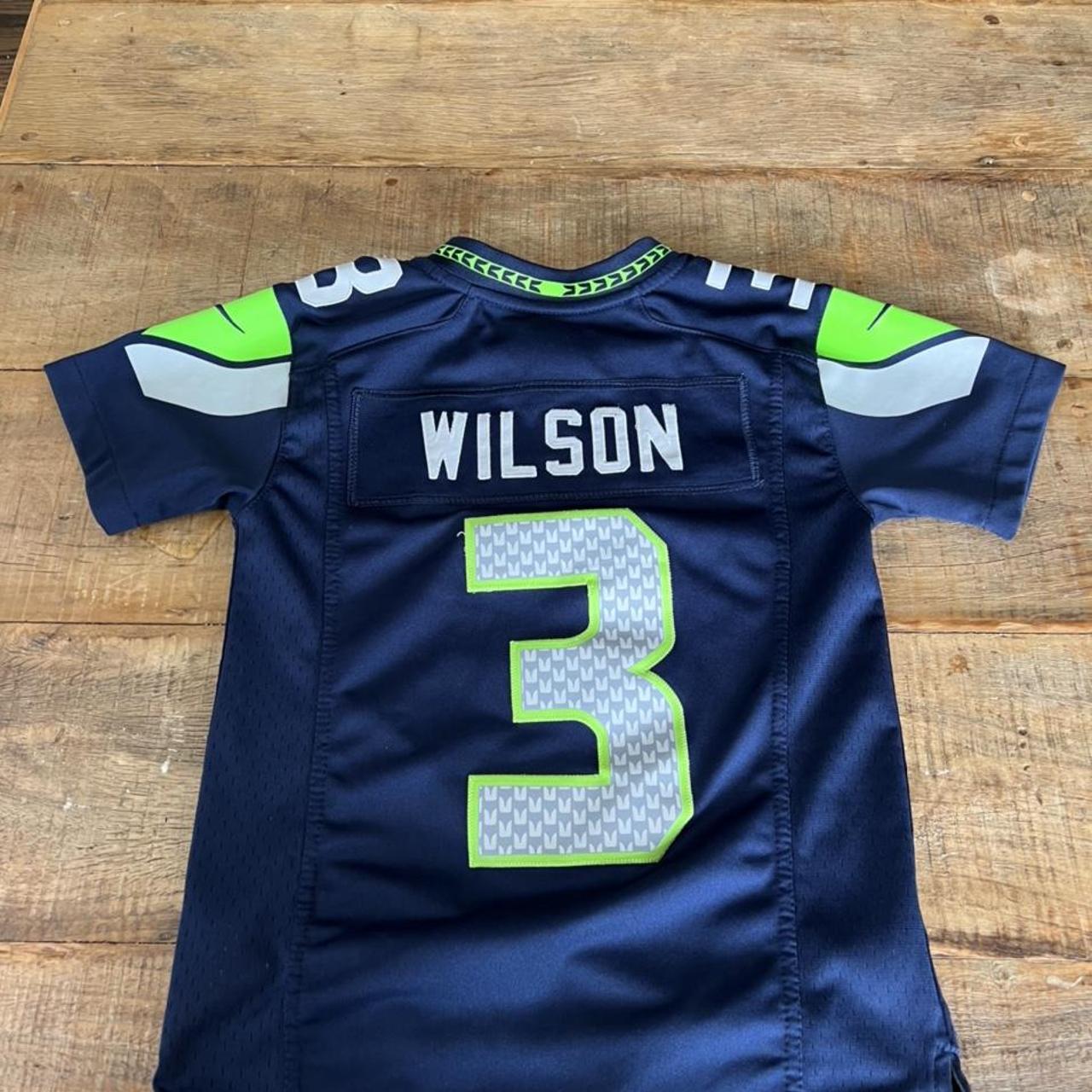 Kids Russell Wilson Seahawks Jersey Condition: - Depop