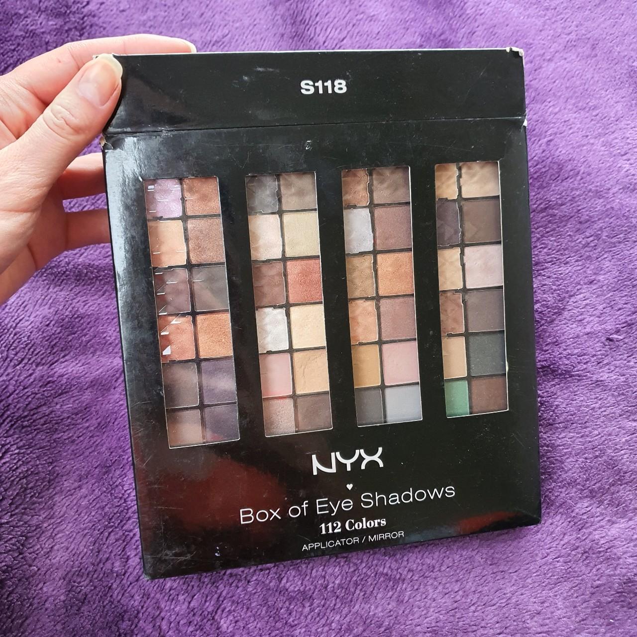 NYX Box of Eye Shadows (112 Colors) Perfect for any... - Depop