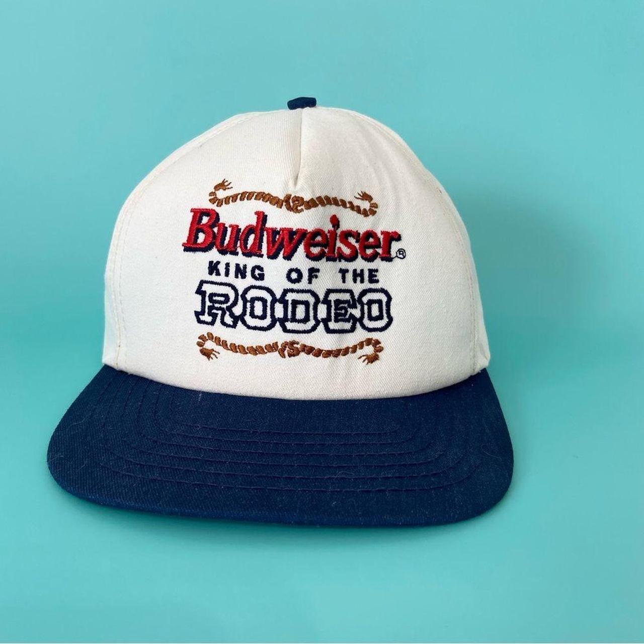 Men's Blue and Cream Hat Depop