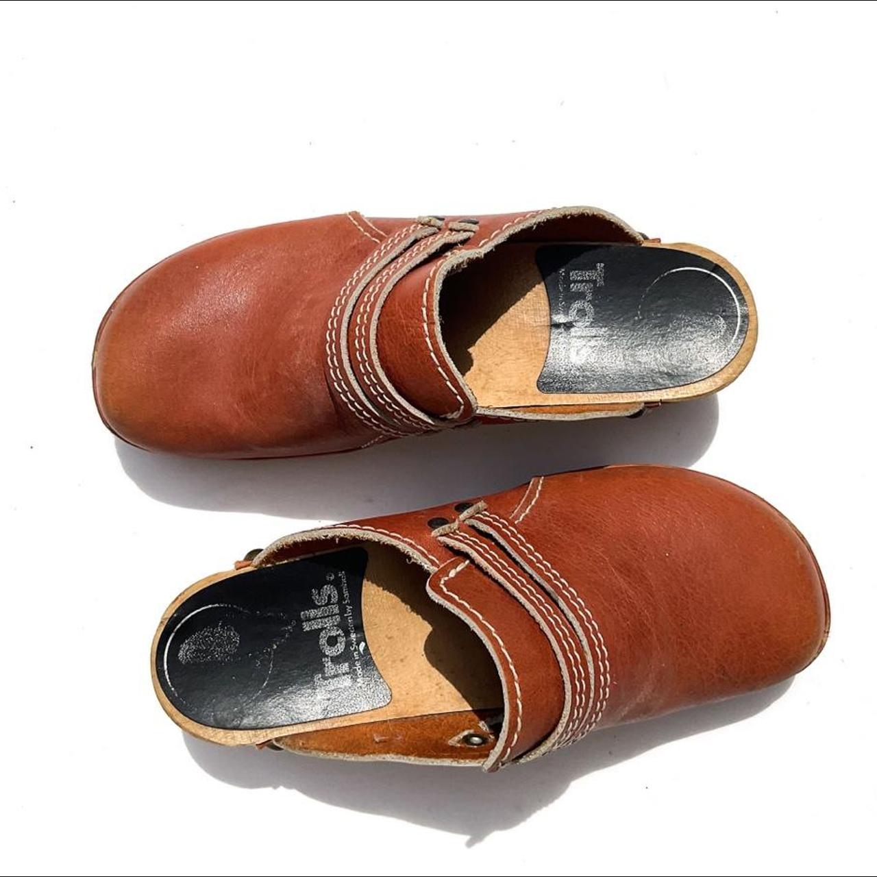Vintage brown chunky shoes - vintage brown chunky... - Depop