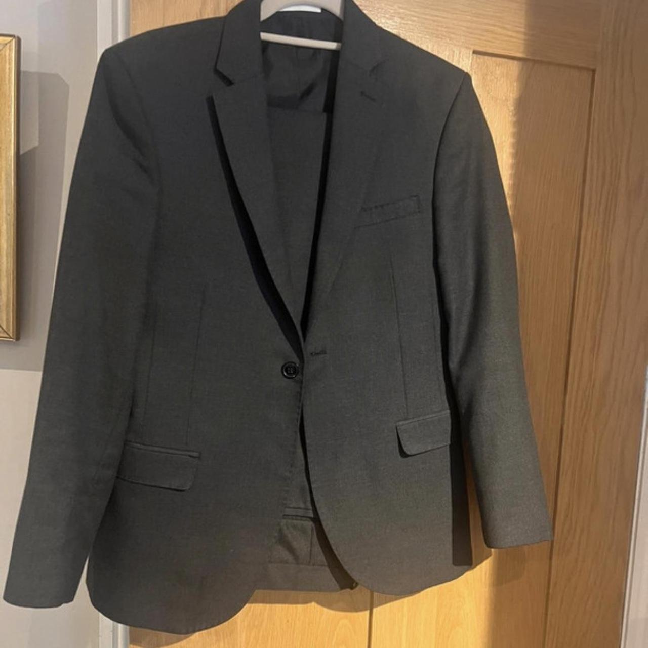 Moss Bros Men's Black Suit | Depop