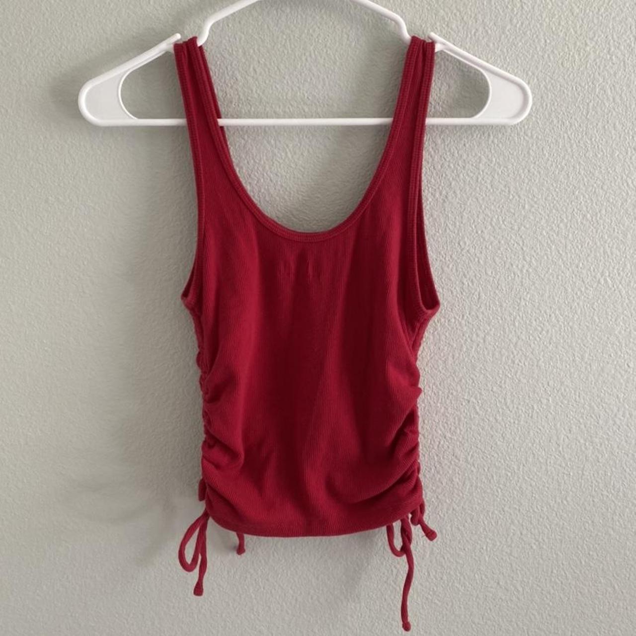 Hollister Co. Women's Red Vest | Depop