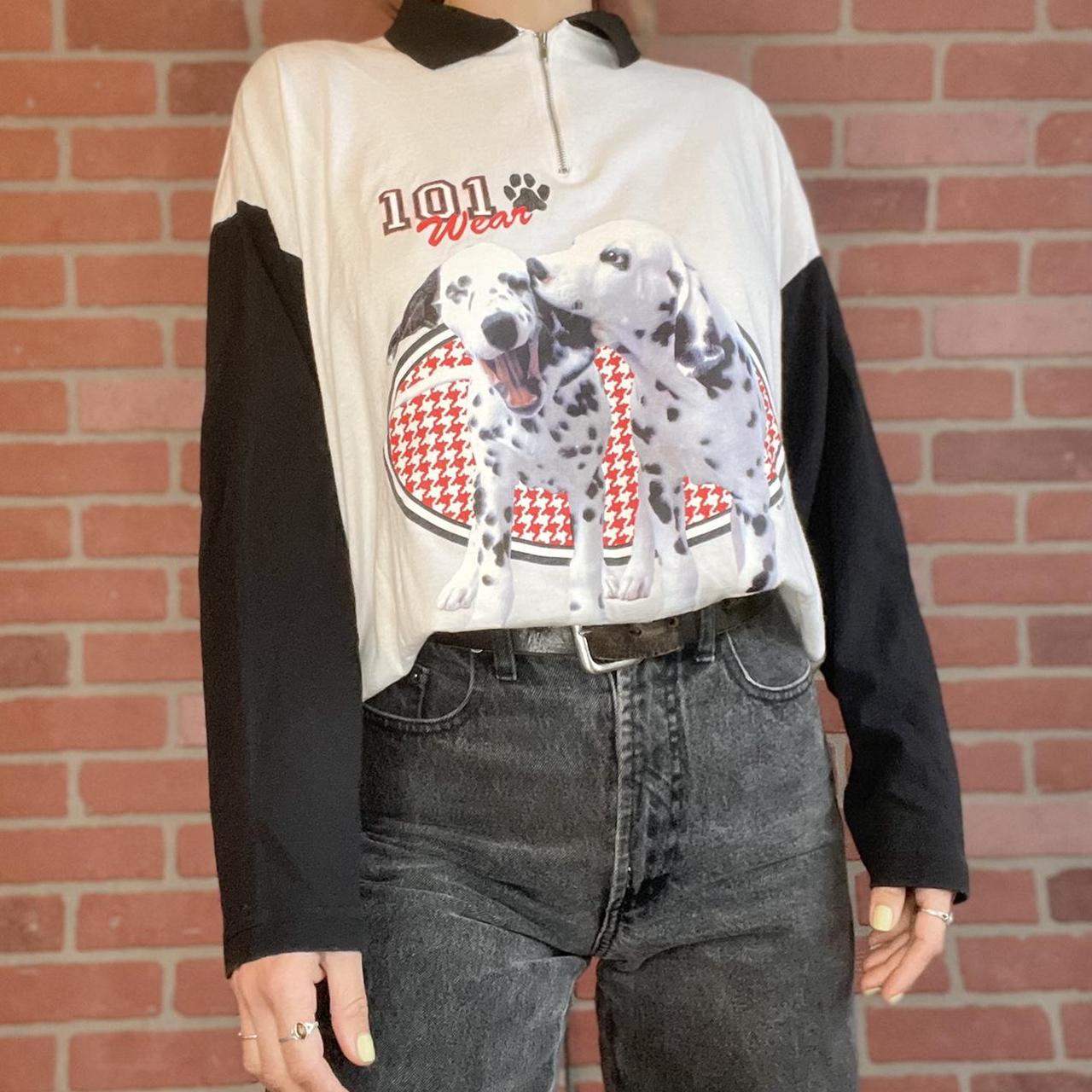 Vintage 90s 101 Dalmatians T-shirt Long Sleeve,... - Depop