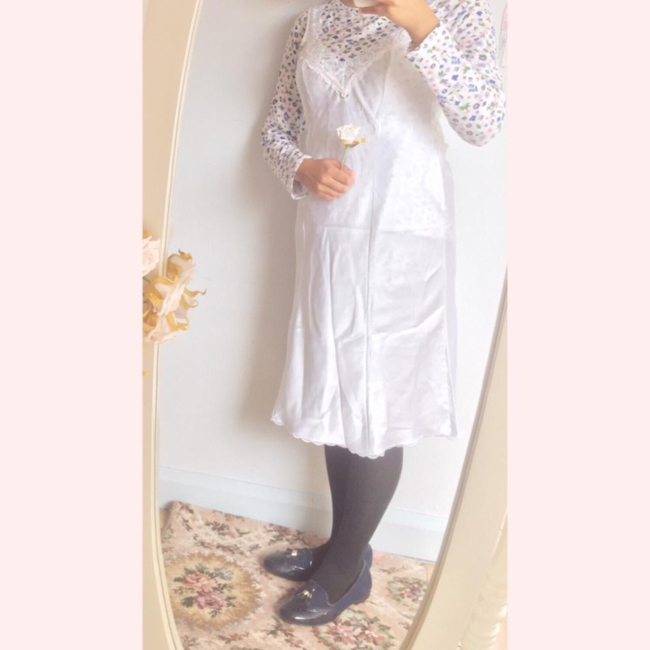 💐 vintage white cami dress 💐 ☁️ such a dreamy... - Depop