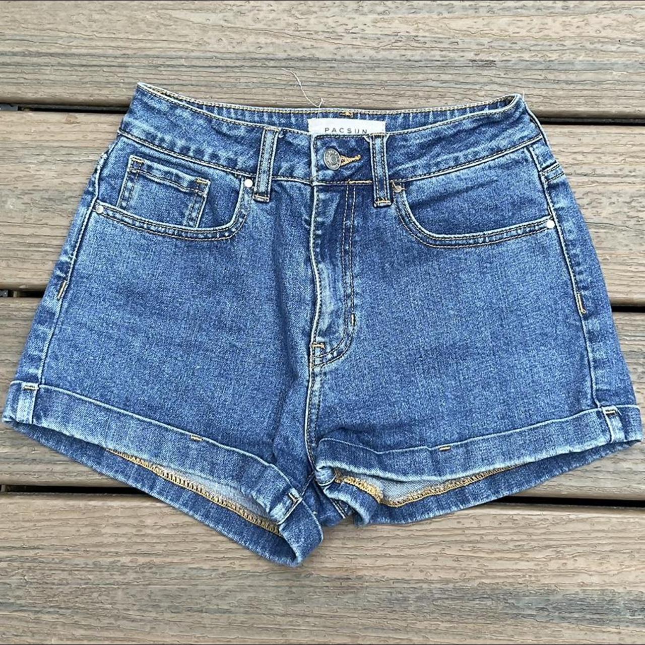 PacSun Women's Blue Shorts | Depop