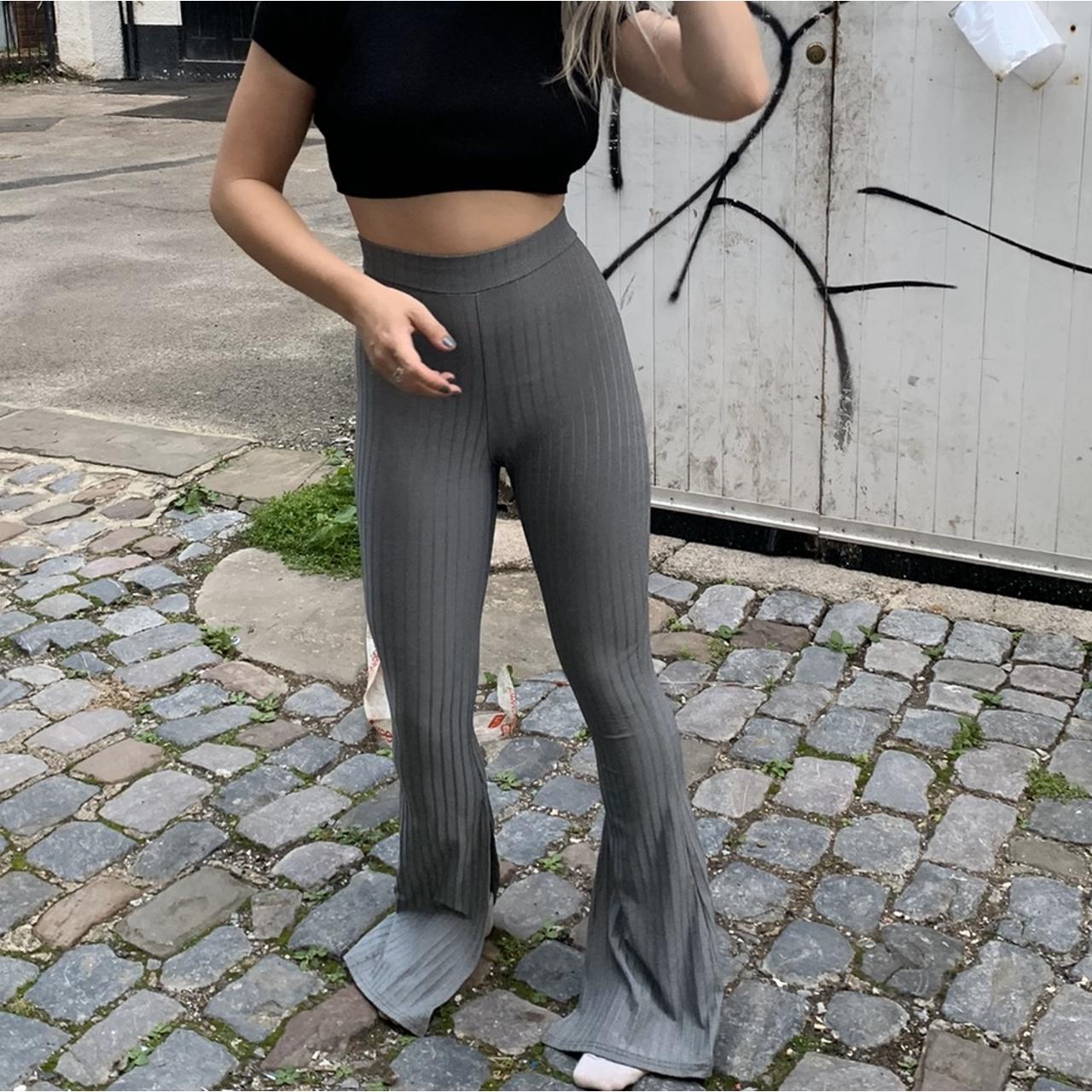 Pretty Little Thing grey side split