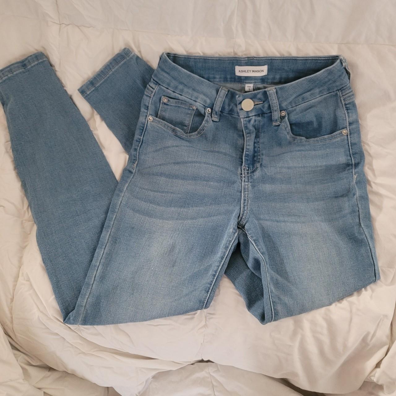 Ashley Mason Jeans Size 1 skinny light wash jeans. ... - Depop