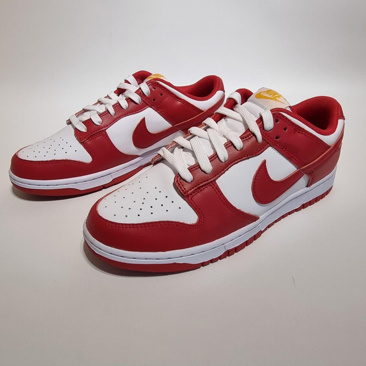 Nike Dunk Low - USC - University Red - Team Red UK... - Depop