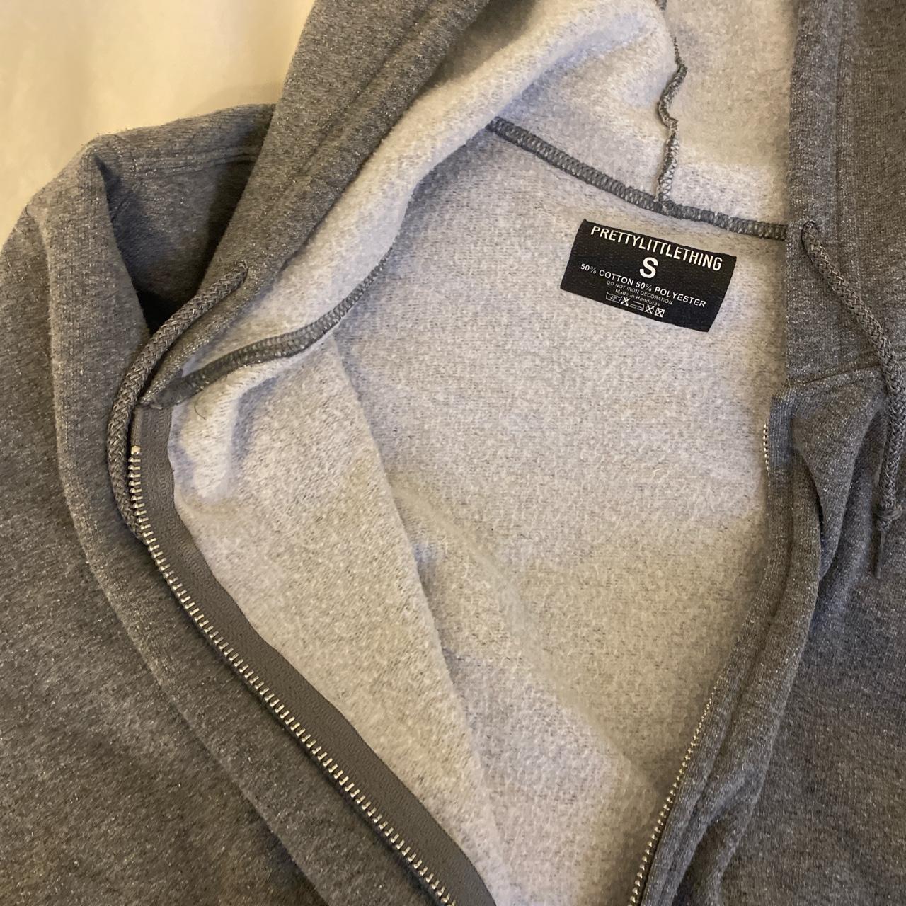 PRETTYLITTLETHING grey zip up hoodie ☑️ - Depop