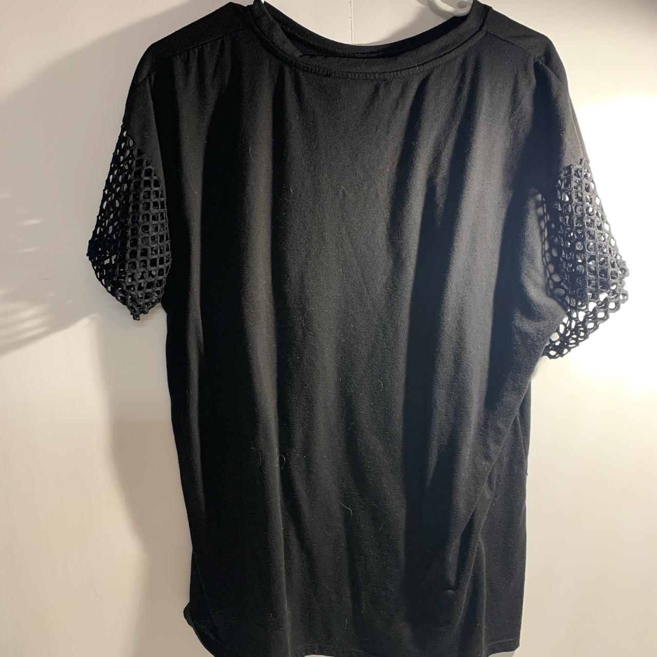 AC/DC High Voltage Rock Tour 1977 Fishnet Sleeve... - Depop