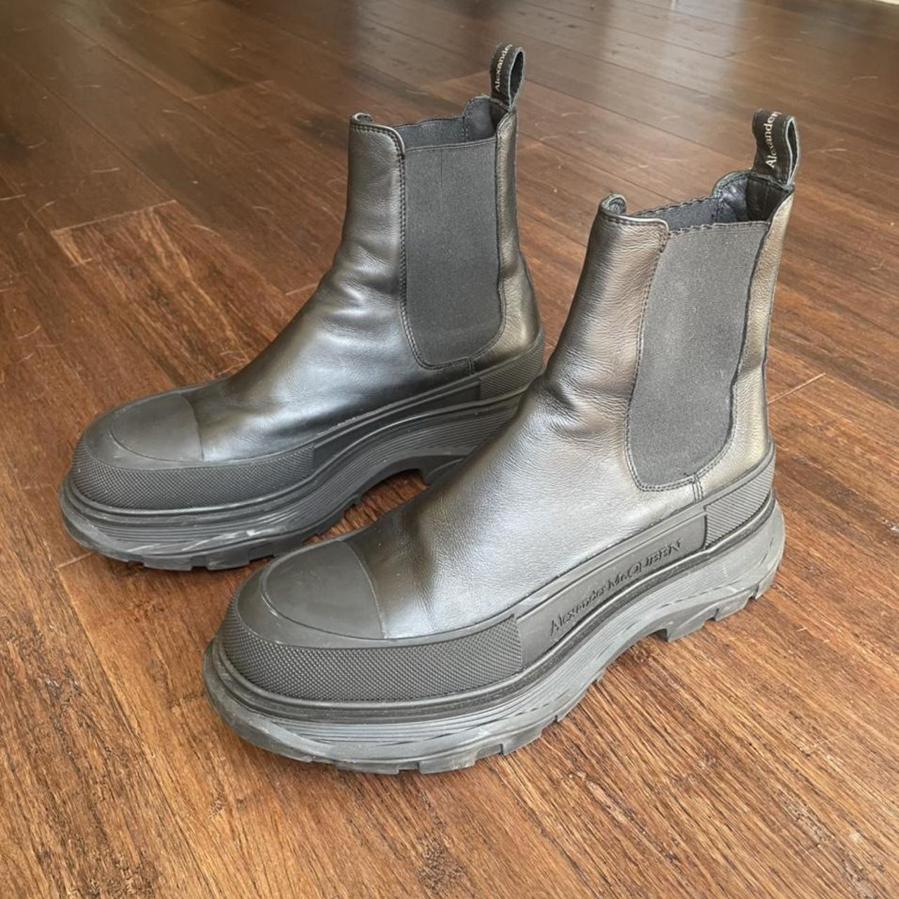 alexander mcqueen boots black