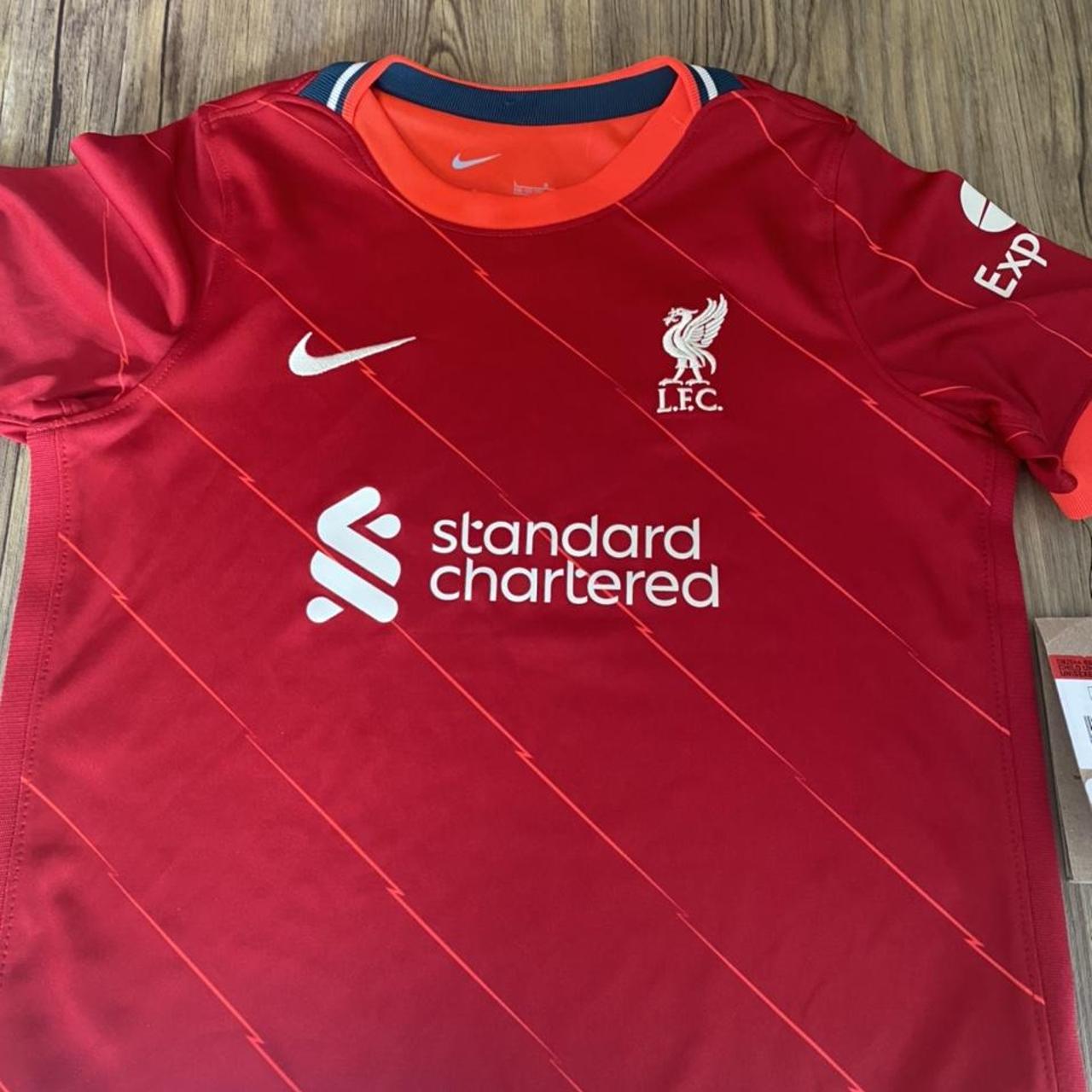 New with tags. Official LFC home kit never worn.... - Depop