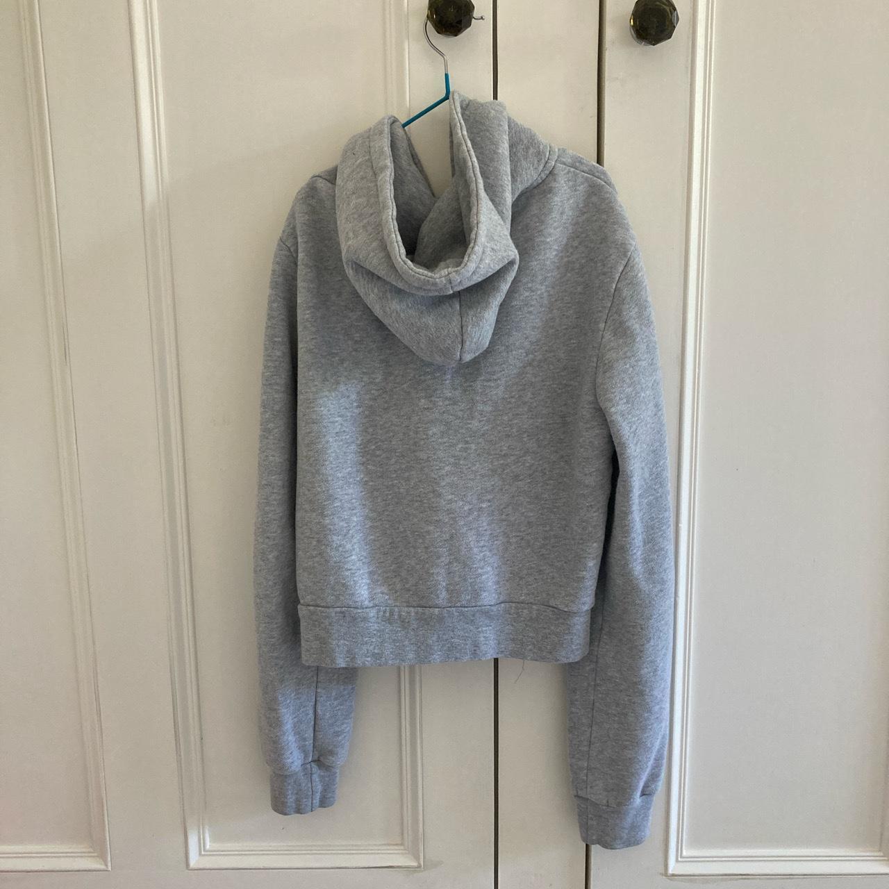 Light grey brandy Melville zip up hoodie. In... Depop