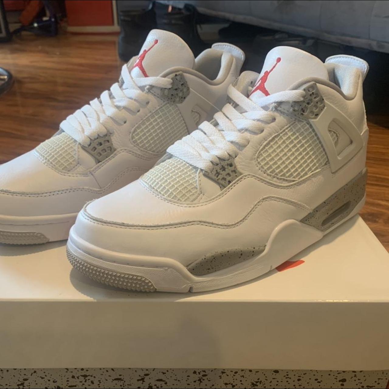 Jordan Men's White Trainers | Depop