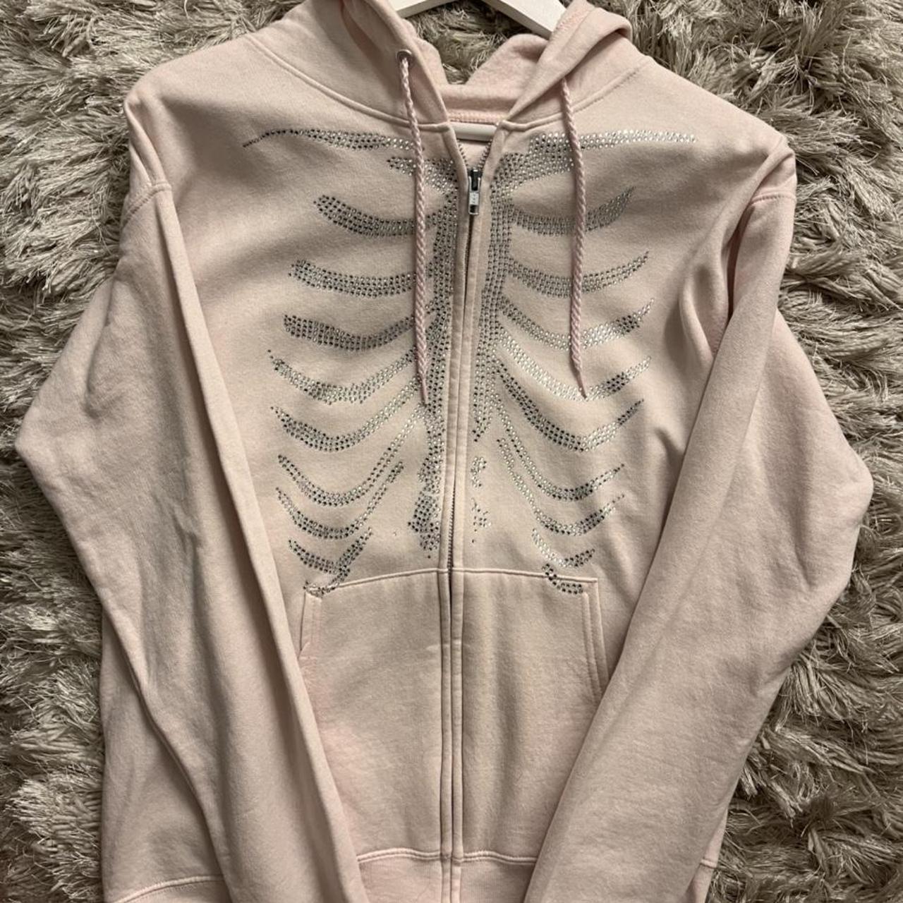Product Image 3 - Pink Skeleton Zip Up Hoodie