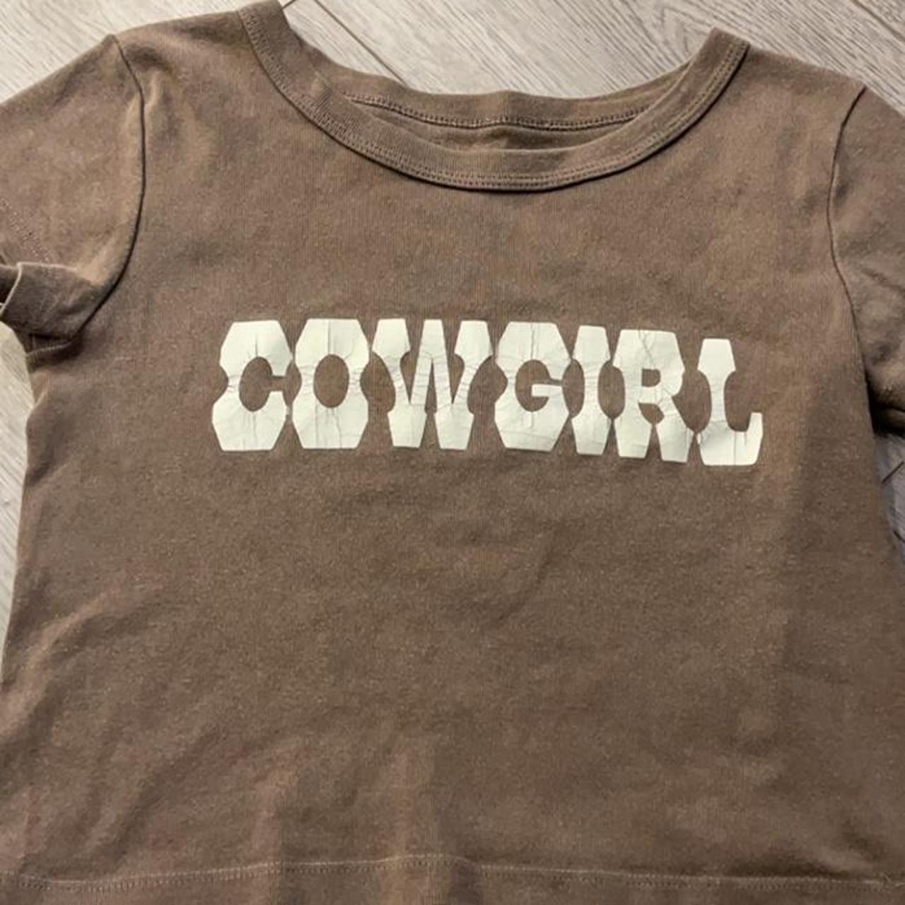 Brandy Melville cowgirl top worn but in good condition - Depop