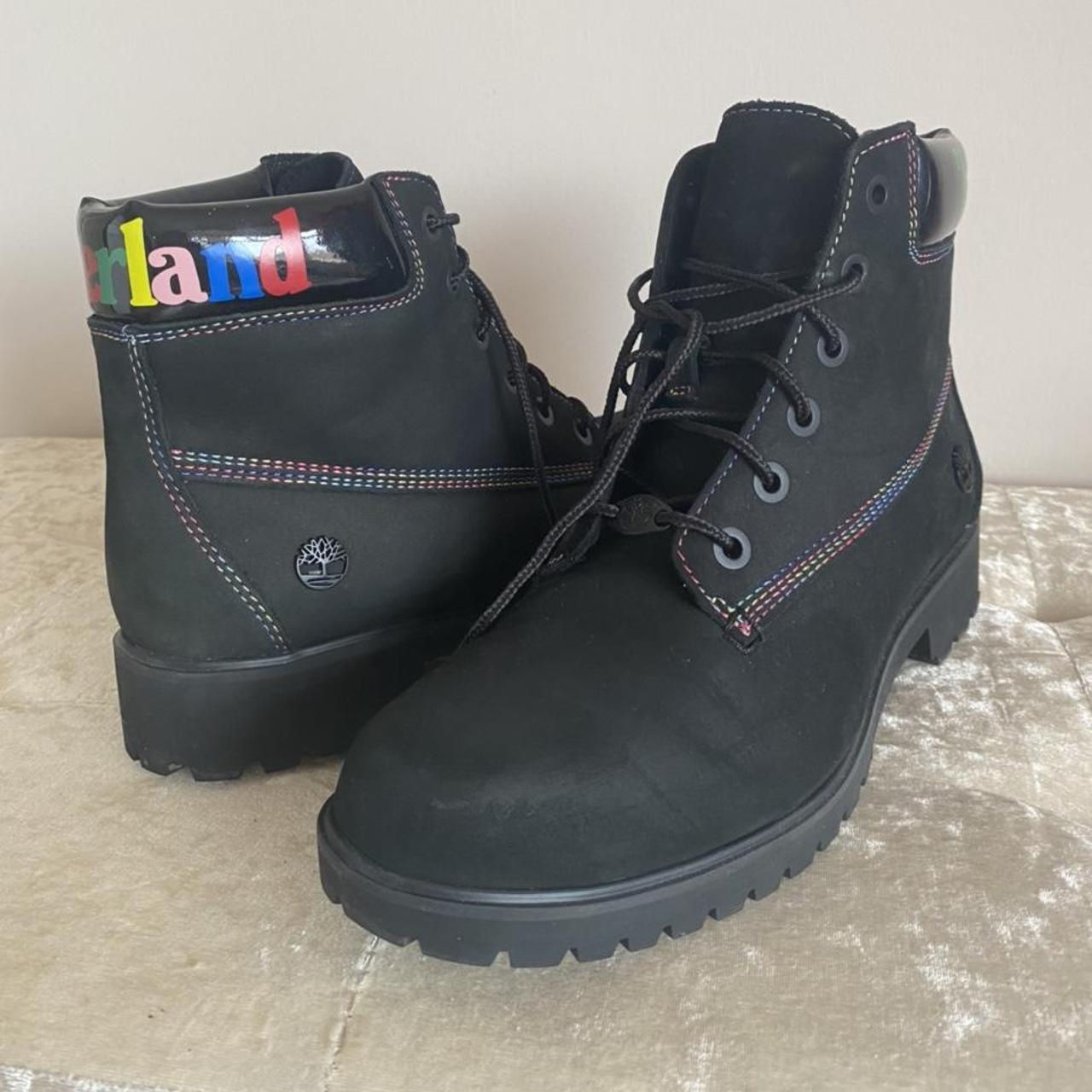 Rainbow timberland boots best sale