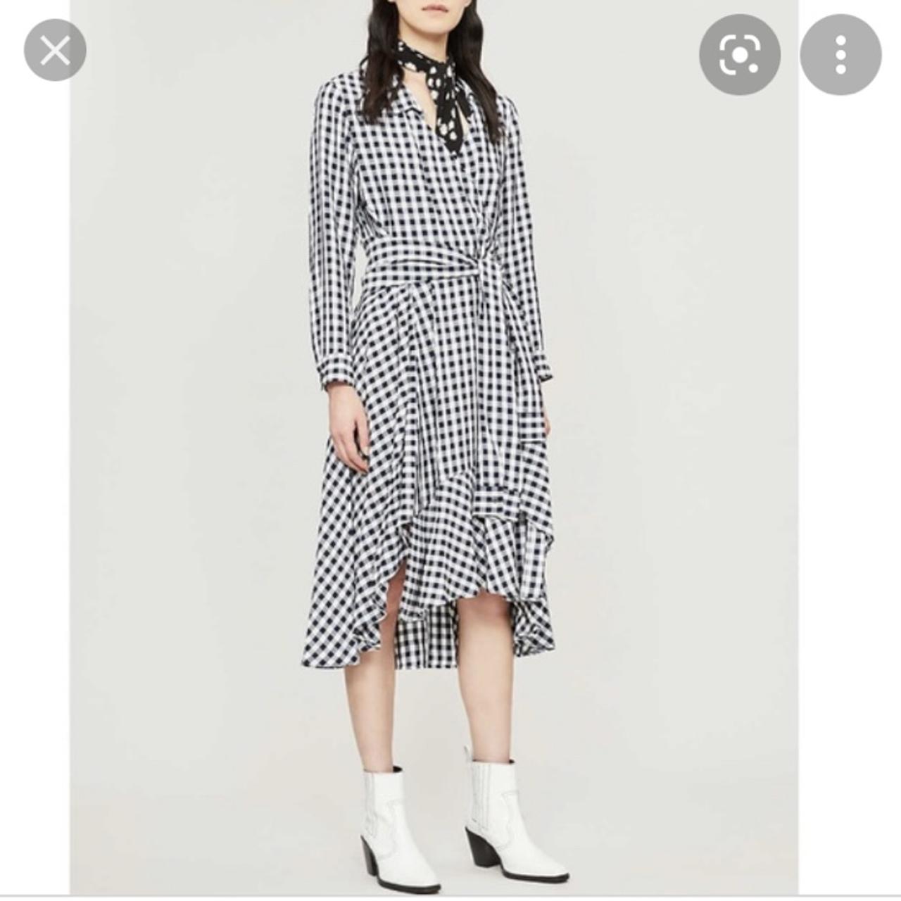 maje gingham dress