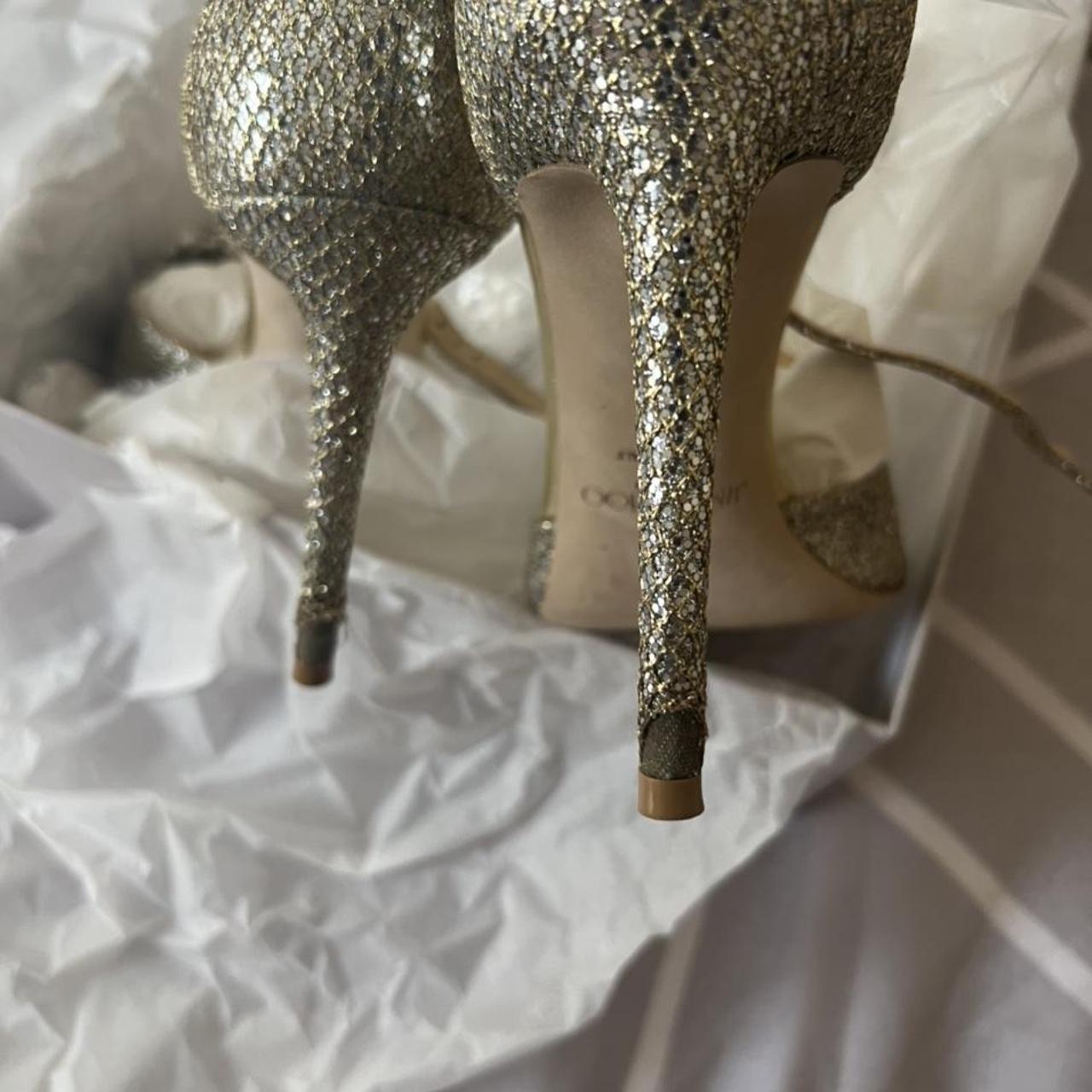 JIMMY CHOO Annie 100 サンダル Jimmy Choo サンダル - Annie 100 | ANNIE100DGZPLATINUMICE