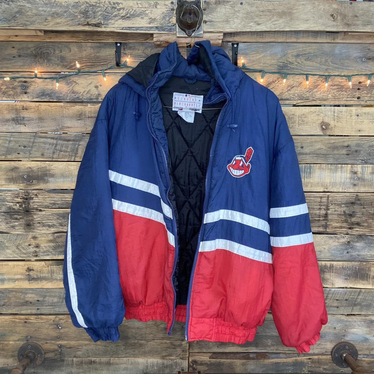 Jerzees Men's Red and Blue Jacket | Depop