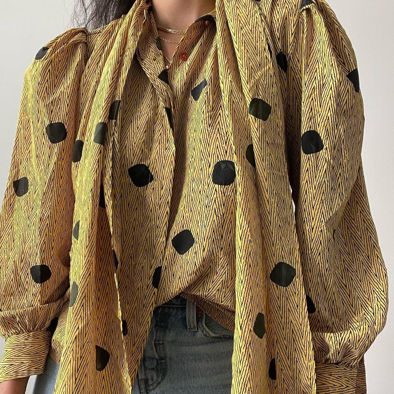 jh collectibles fun vintage blouse vintage... Depop